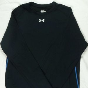 mens under armour Long sleeve black and blue